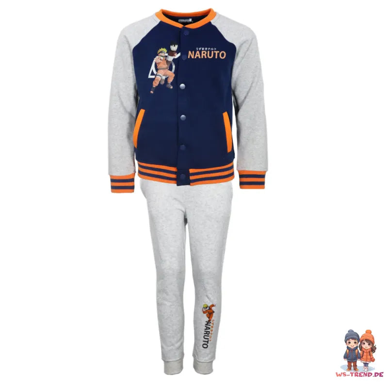 Naruto Shippuden Baseball Joggingset Sporthose Hose Sweater Jacke - WS-Trend.de 98-140