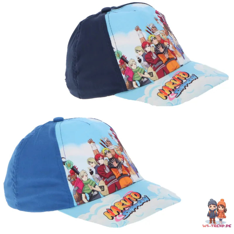 Anime Naruto und seine Freunde Basecap Baseball Kappe - WS-Trend.de Mütze 55 Jungen