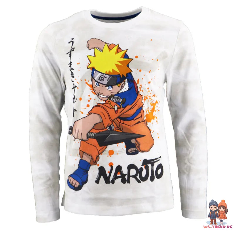 Anime Naruto Shippuden Kinder Schlafanzug Pyjama - WS-Trend.de Langarm 134-164 100% Baumwolle Jungen