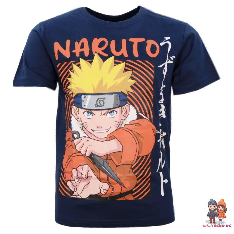 Anime Naruto Shippuden kurzarm Schlafanzug Pyjama Shirt Shorts - WS-Trend.de 134-164