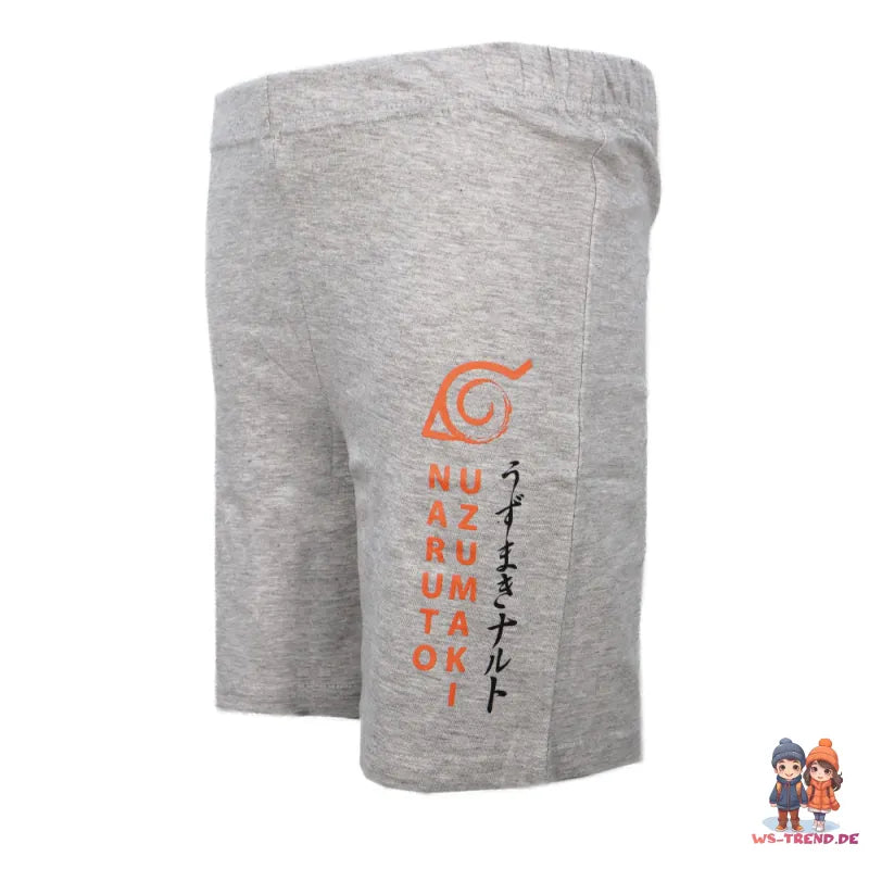 Anime Naruto Shippuden kurzarm Schlafanzug Pyjama Shirt Shorts - WS-Trend.de 134-164
