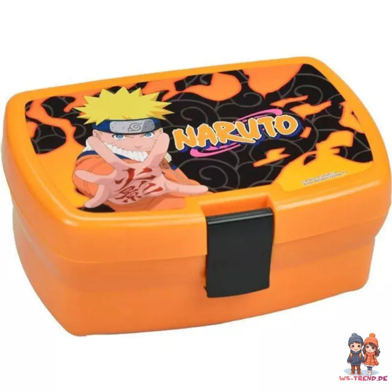 Anime Naruto Shippuden 2 tlg Lunchset Brotdose plus Alu Trinkflasche 400 ml - WS-Trend.de
