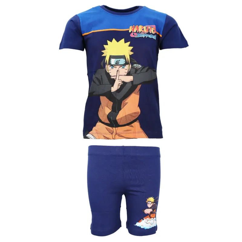 Anime Naruto Shippuden Sommerset Shorts plus T-Shirt - WS-Trend.de Gr. 104 bis 152 Baumwolle