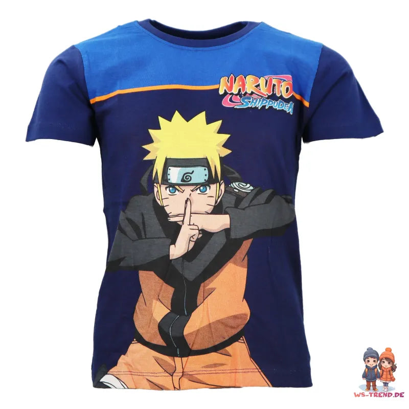 Anime Naruto Shippuden Sommerset Shorts plus T-Shirt - WS-Trend.de Gr. 104 bis 152 Baumwolle