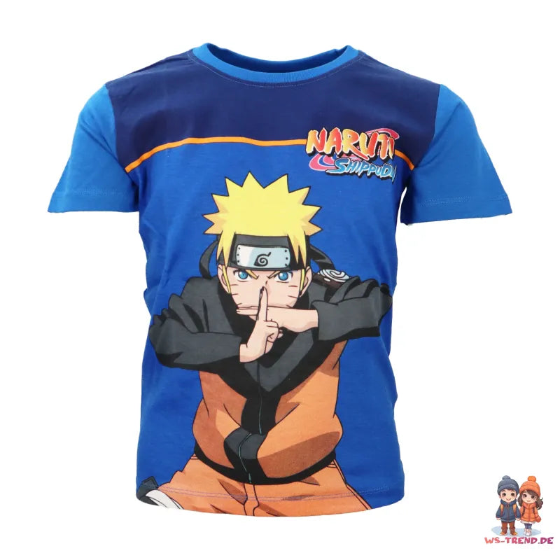 Anime Naruto Shippuden Sommerset Shorts plus T-Shirt - WS-Trend.de Gr. 104 bis 152 Baumwolle