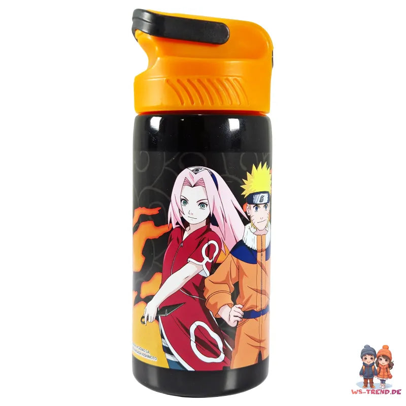 Anime Naruto Shippuden Sasuke ALU - Wasserflasche Trinkflasche Flasche 500 ml - WS-Trend.de