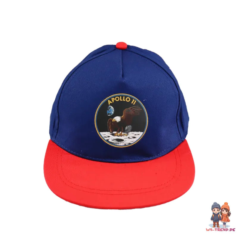 NASA Apollo 11 Kinder Baseball Kappe Snapback Cap - WS-Trend.de Basecap Mütze Hut Hip Hop 54 - 56