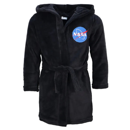NASA Space Center Jungen Fleece Bademantel mit Kapuze - WS-Trend.de Gr. 116-158