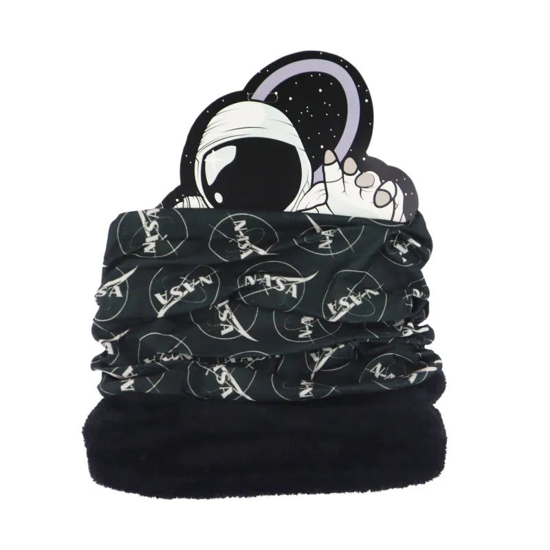 NASA Kinder Herbst Wintermütze plus Loop - WS-Trend.de Space Center - Winter Set Mütze Loopschal 54 56