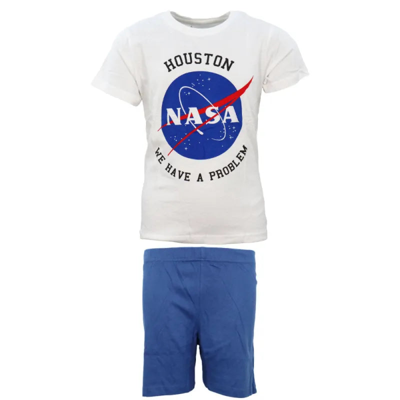 NASA Space Center Jugend Jungen Schlafanzug kurzarm Pyjama - WS-Trend.de 134 bis 164