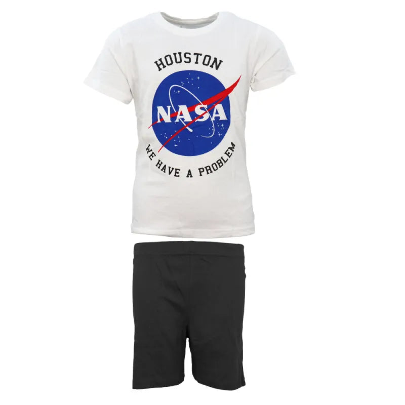 NASA Space Center Jugend Jungen Schlafanzug kurzarm Pyjama - WS-Trend.de 134 bis 164