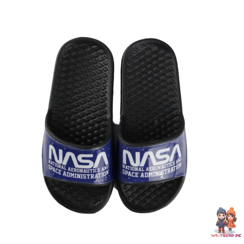 NASA Space Center - Kinder Jugend Sandalen - WS-Trend.de - Badeschuhe Latschen 27 - 34 Blau