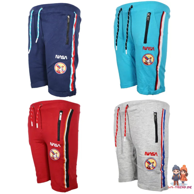 NASA Space Center Jungen Shorts Bermudas - WS-Trend.de Gr. 104 bis 164 Baumwolle