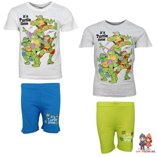 Teenage Mutant Ninja Turtles Kinder Jungen kurzarm Schlafanzug Pyjama - WS-Trend.de 104-134