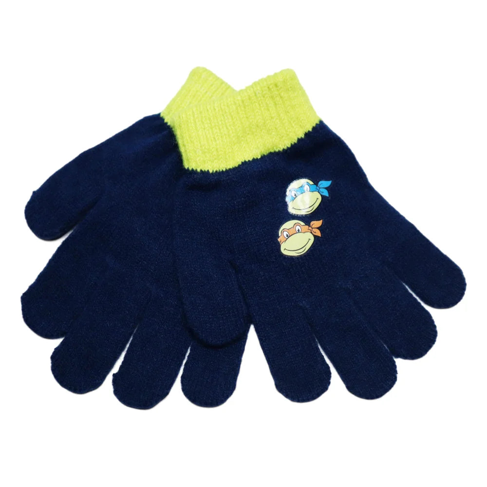 Teenage Ninja Mitantant Turtles Kinder Wintermütze Bommelmütze Handschuhe - WS-Trend.de 52 54