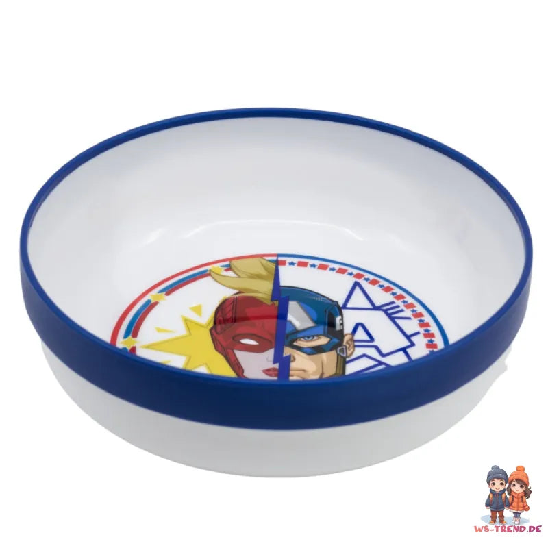 Marvel Avengers Kinder antirutsch Geschirr-Set 3 teilig Becher Teller Schüssel - WS-Trend.de