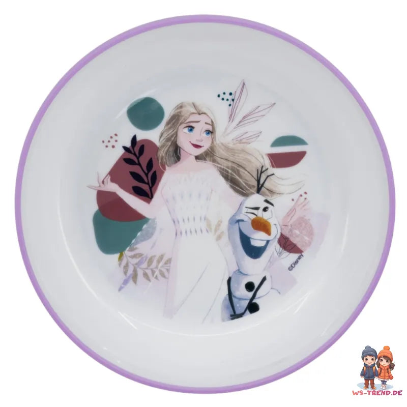 Disney Die Eiskönigin Elsa Geschirr-Set 5 teilig Becher Teller Schüssel Besteck - WS-Trend.de
