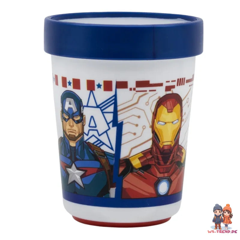 Marvel Avengers Kinder antirutsch Geschirr-Set 3 teilig Becher Teller Schüssel - WS-Trend.de