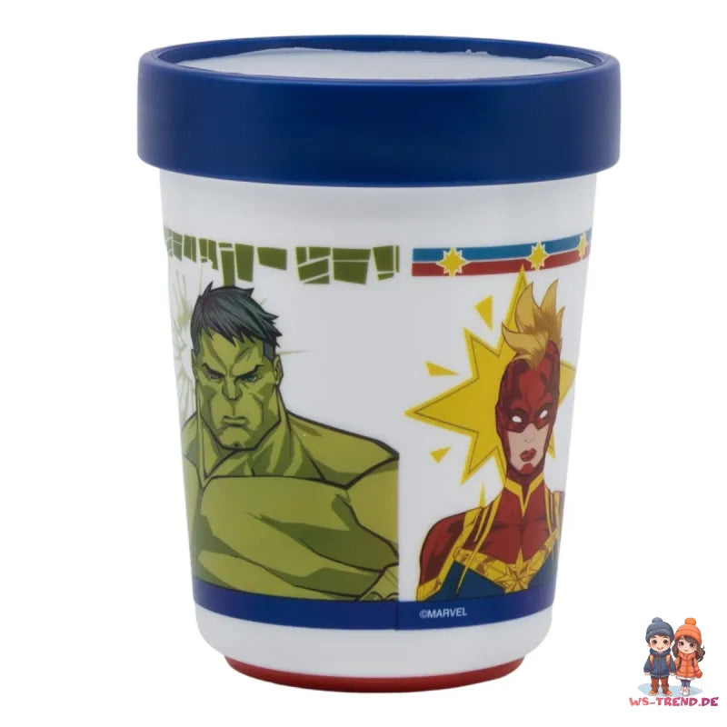 Marvel Avengers Kinder antirutsch Geschirr-Set 3 teilig Becher Teller Schüssel - WS-Trend.de