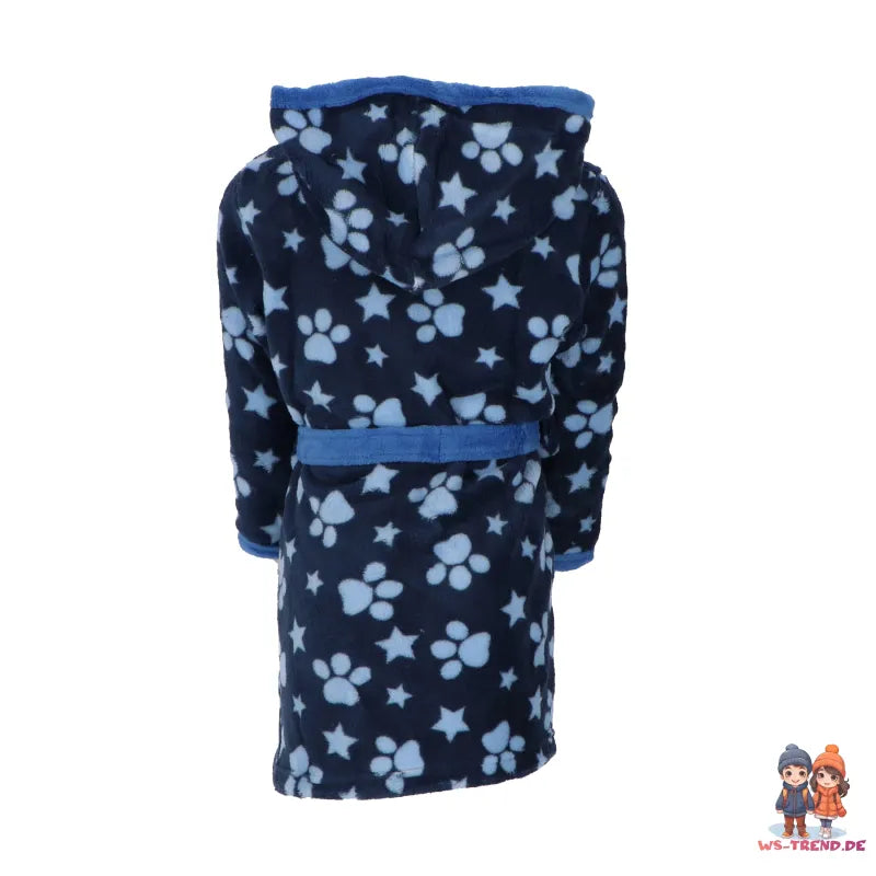 Paw Patrol Chase Marshall Jungen Fleece Bademantel mit Kapuze - WS-Trend.de Gr. 98 - 128