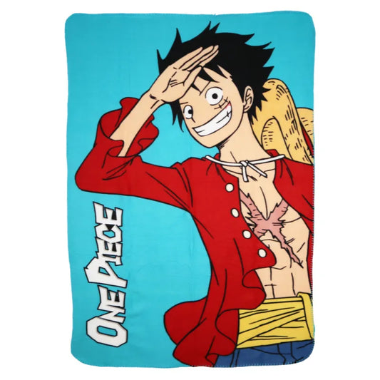 Anime One Piece Luffy Kinder Fleecedecke leichte Kuscheldecke 100x140 cm - WS-Trend.de