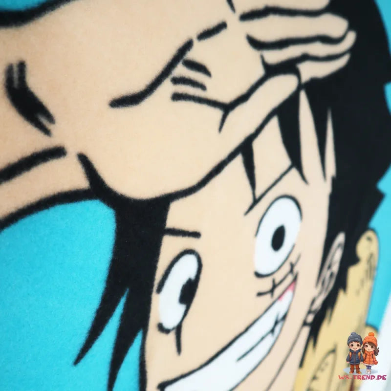 Anime One Piece Luffy Kinder Fleecedecke leichte Kuscheldecke 100x140 cm - WS-Trend.de