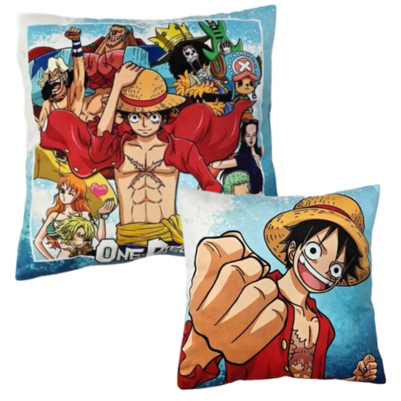 Anime One Piece Monkey D Ruffy Crew Kissen Dekokissen 40x40 cm - WS-Trend.de