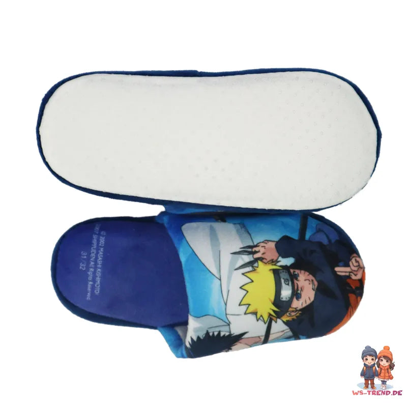 Naruto Shippuden Jungen Hausschuhe Slipper Schlüpfschuhe Pantoffeln - WS-Trend.de 29-41
