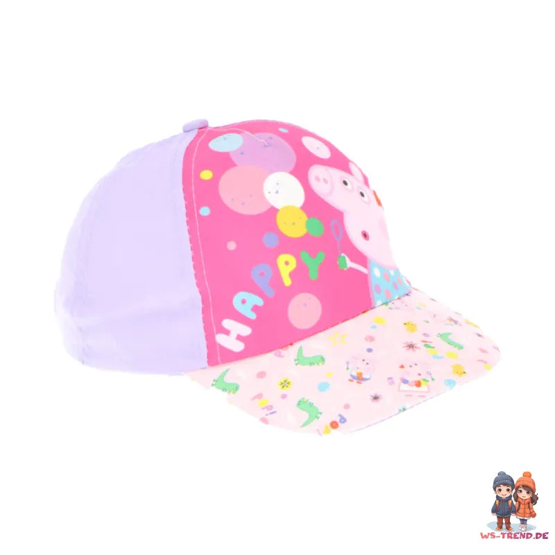 Peppa Wutz Pig Kinder Mädchen Basecap Baseball Kappe Mütze Gr. 51 - WS-Trend.de