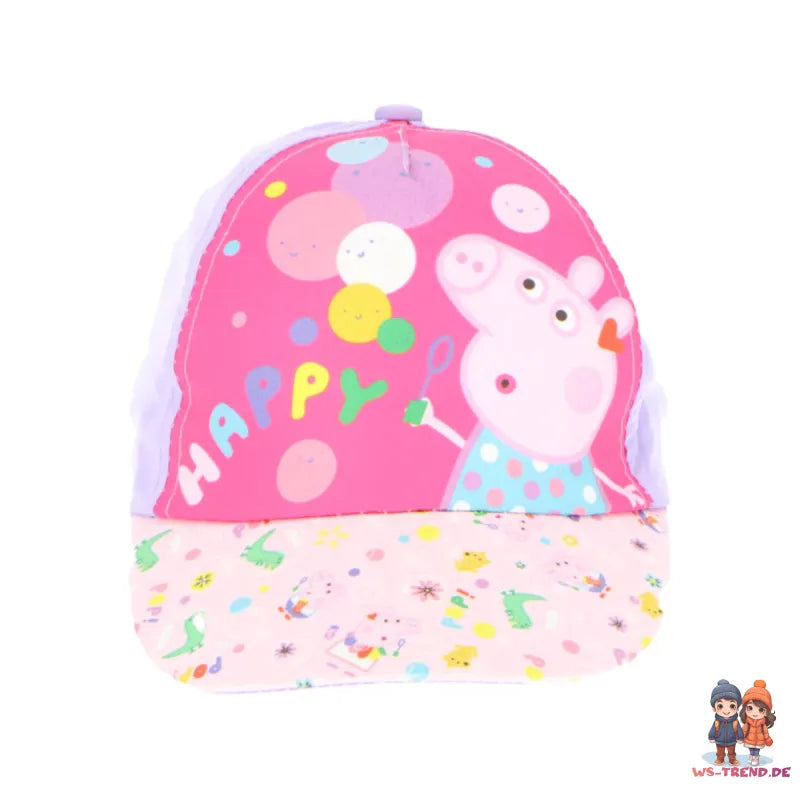 Peppa Wutz Pig Kinder Mädchen Basecap Baseball Kappe Mütze Gr. 51 - WS-Trend.de