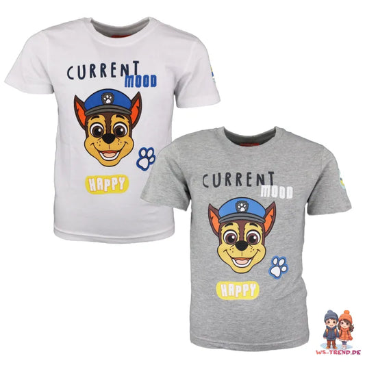 Paw Patrol Chase Jungen Kinder T-Shirt - WS-Trend.de Patch kurzarm 98 -128 Baumwolle