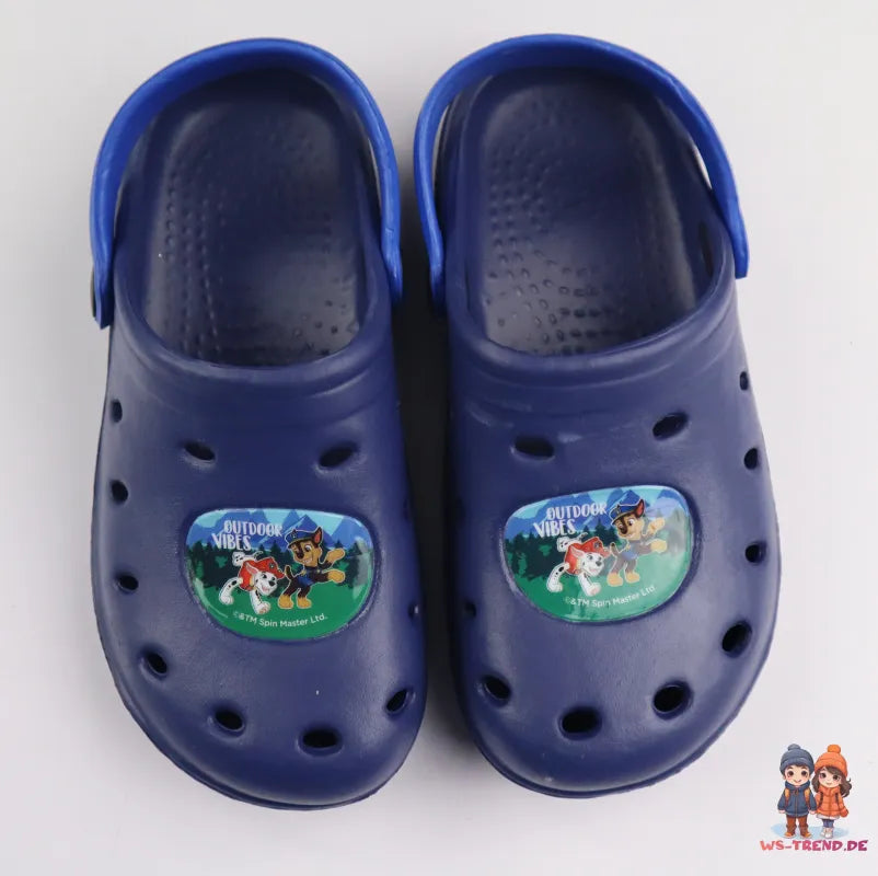 Paw Patrol Chase - Kinder Clogs Badeschuhe - WS-Trend.de Jungen - Latschen Hausschuhe Marshall