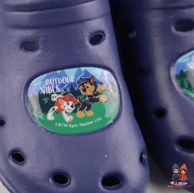 Paw Patrol Chase - Kinder Clogs Badeschuhe - WS-Trend.de Jungen - Latschen Hausschuhe Marshall