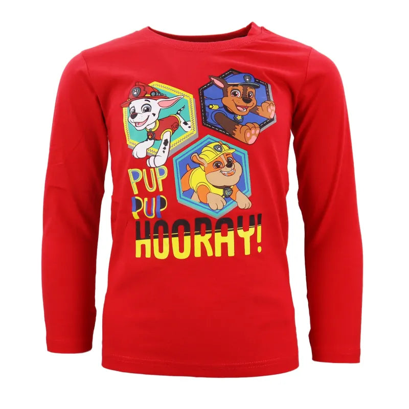 Paw Patrol Chase Marshall Rubble Kinder langarm Shirt - WS-Trend.de Jungen Langarmshirt 98-128 Baumwolle