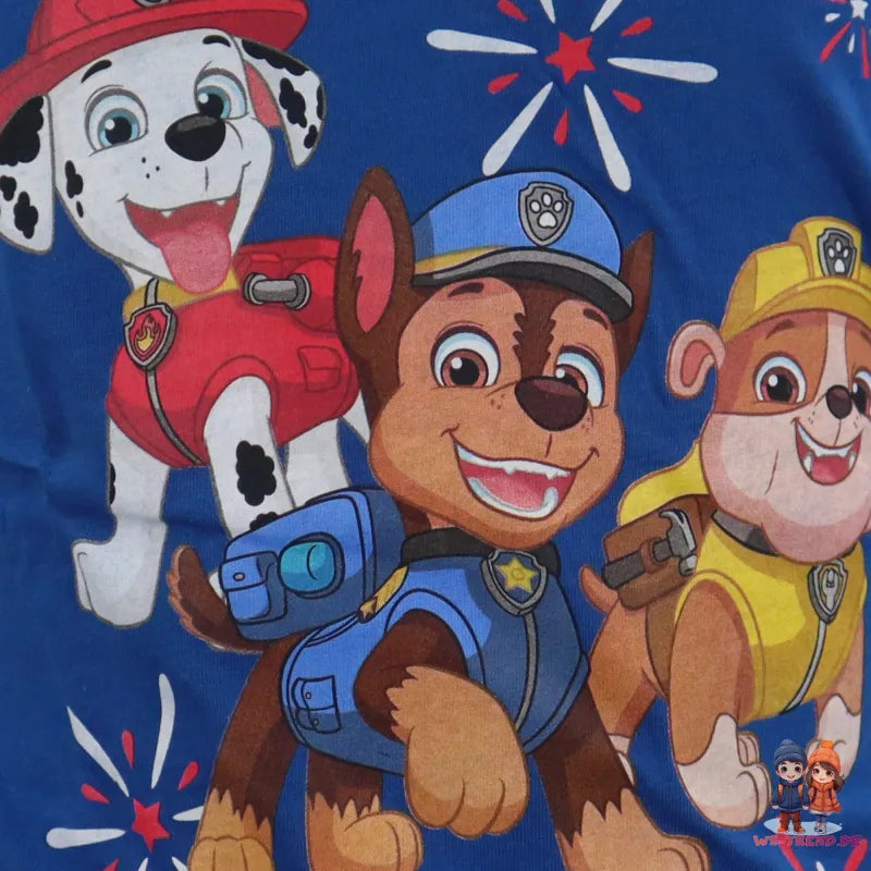 Paw Patrol Chase Rubble Marshall Sommerset Shorts plus T-Shirt - WS-Trend.de 98-128 Blau