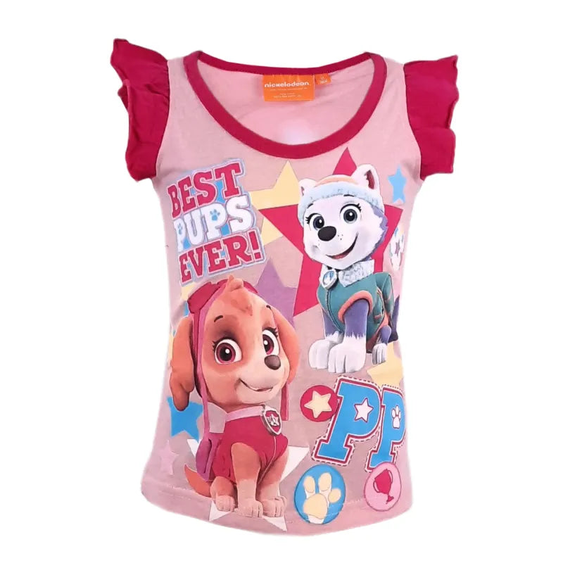Paw Patrol Everest und Skye T-Shirt Rosa - WS-Trend.de Kinder Weiß für Mädchen 98-128
