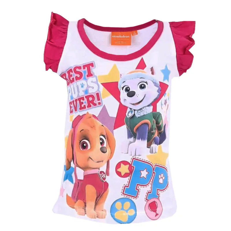 Paw Patrol Everest und Skye T-Shirt Rosa - WS-Trend.de Kinder Weiß für Mädchen 98-128