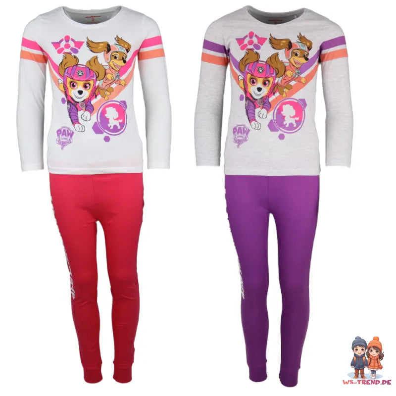 Paw Patrol Der Film Skye Kinder Pyjama Schlafanzug - WS-Trend.de Liberty 98 -128 Baumwolle