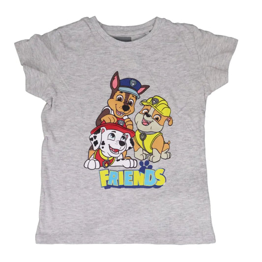 Paw Patrol Friends Chase Marshall Rubble Kinder T-Shirt - WS-Trend.de - Grau Jungen