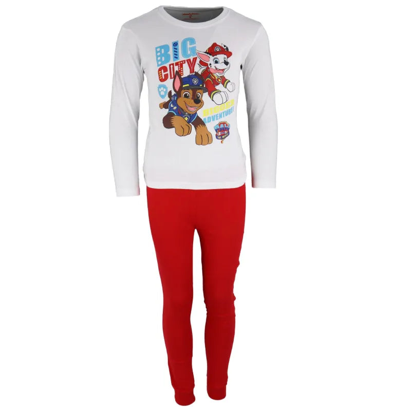 Paw Patrol Jungen Kinder Schlafanzug - WS-Trend.de Pyjama Nachtwäsche 98 - 128 Baumwolle