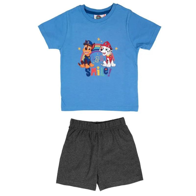 Paw Patrol Jungen Kinder Schlafanzug Pyjama - WS-Trend.de Welpen kurzarm 98 -104 Baumwolle
