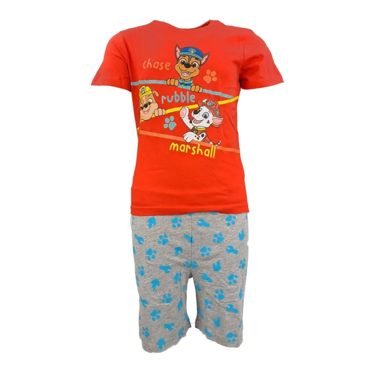Paw Patrol Jungen Kinder Schlafanzug Pyjama - WS-Trend.de Welpen kurzarm 98 - 128 Baumwolle