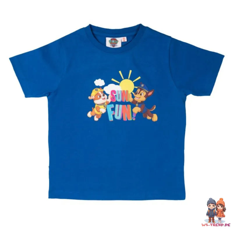 Paw Patrol Jungen Kinder Schlafanzug Pyjama - WS-Trend.de Welpen kurzarm 98 -116 Baumwolle
