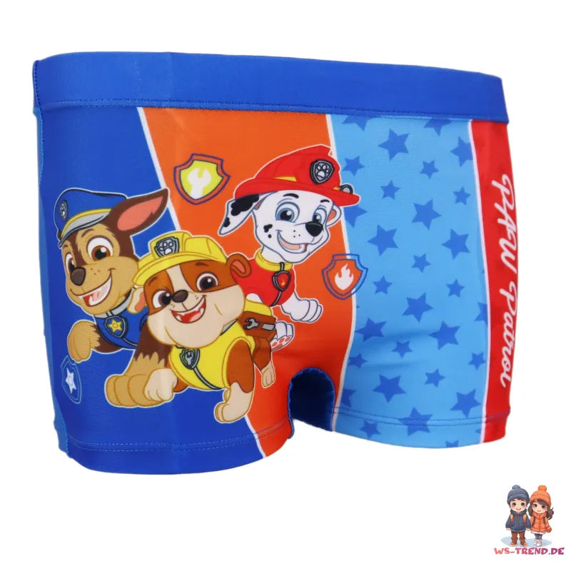Paw Patrol Kinder Badehose Badeshorts - WS-Trend.de Shorts jungen Bademode Gr. 98-128 Rot Blau