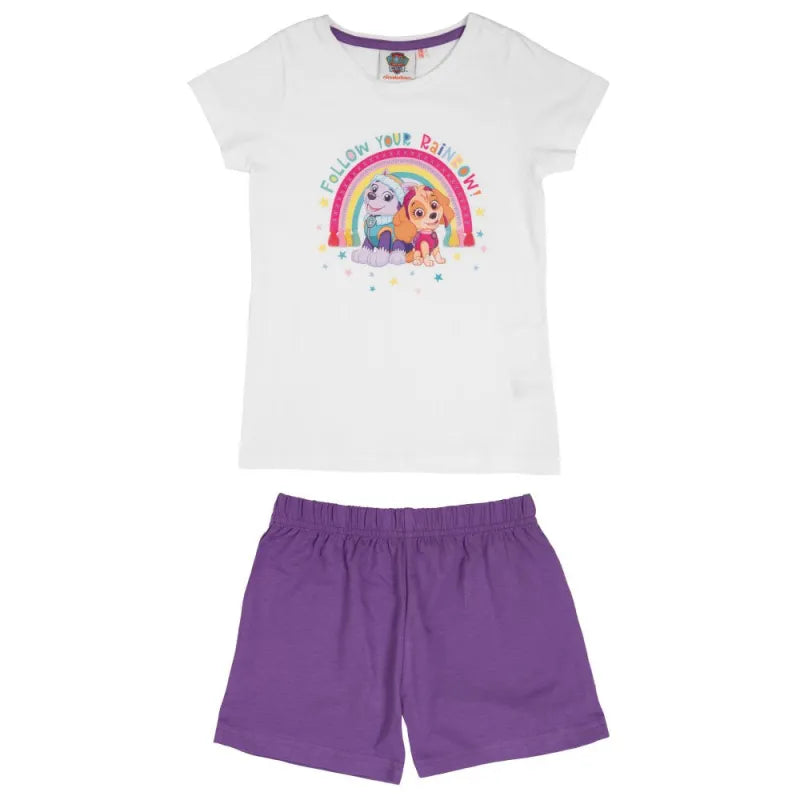 Paw Patrol Mädchen Kinder Schlafanzug Pyjama - WS-Trend.de Welpen kurzarm 98 -116 Baumwolle