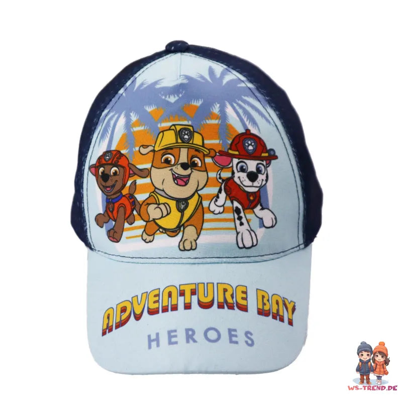 Paw Patrol Rubble Zuma Marshall Kinder Baseball Kappe - WS-Trend.de Baby Basecap Mütze Hut Jungen Gr. 52-54