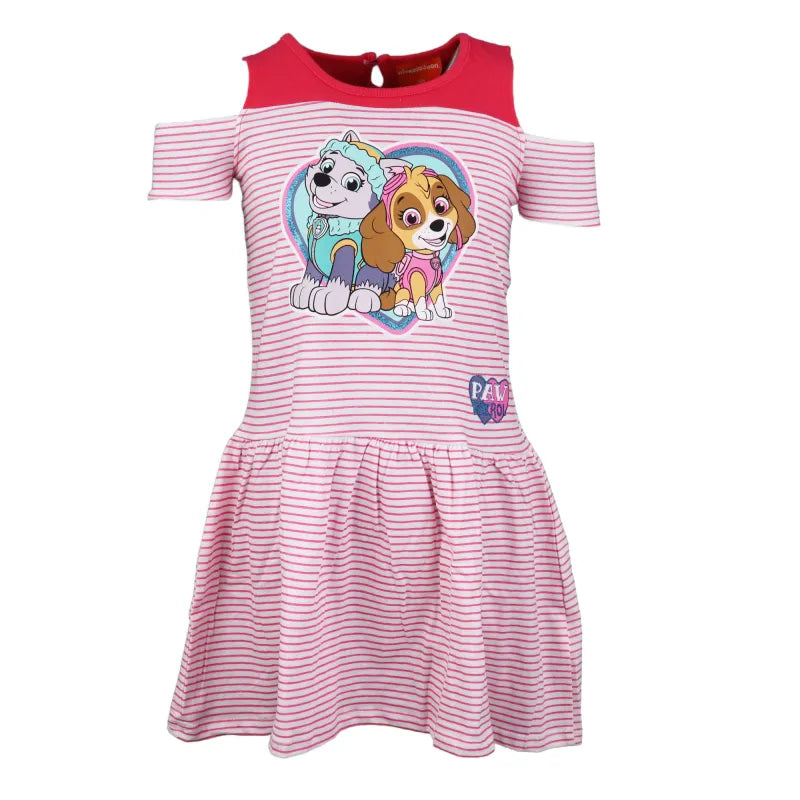 Paw Patrol Skye und Everest Kinder kurzarm Kleid - WS-Trend.de Sommerkleid 98 -128 Baumwolle