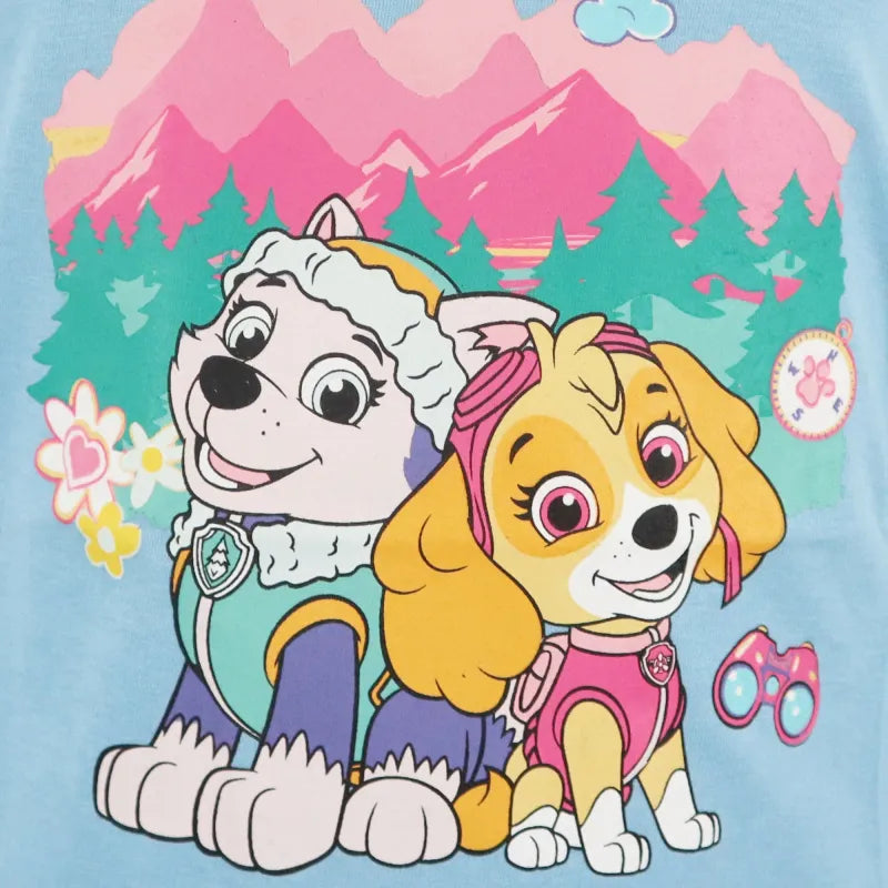 Paw Patrol Skye und Everest Kinder Langarmshirt - WS-Trend.de Mädchen langarm Shirt - 98 bis 128 aus Baumwolle