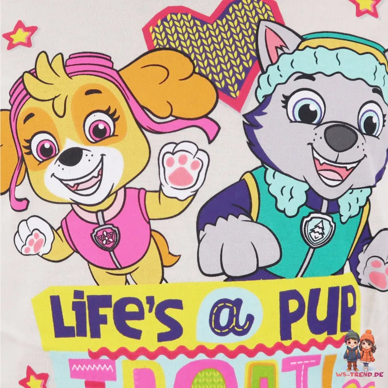 Paw Patrol Skye und Everest Kinder Langarmshirt - WS-Trend.de Mädchen langarm Shirt - 98 bis 128 aus Baumwolle
