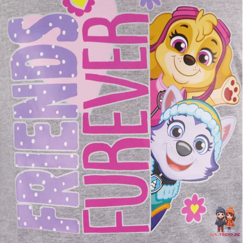 Paw Patrol Skye Everest Kinder T-Shirt - WS-Trend.de Grau für Mädchen 98-128